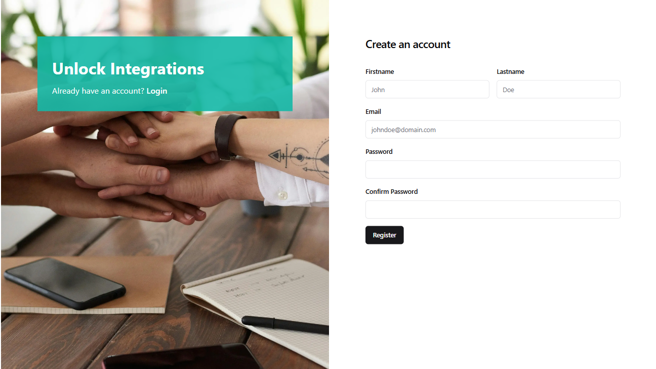 Erstellen Sie einen Account bei Maesn.